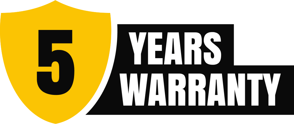 5 Years Warranty